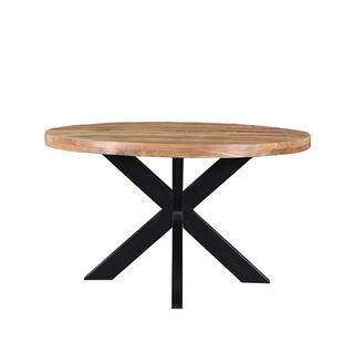 Eettafel rond , Zazuhome , 120cm, Mangohout naturel